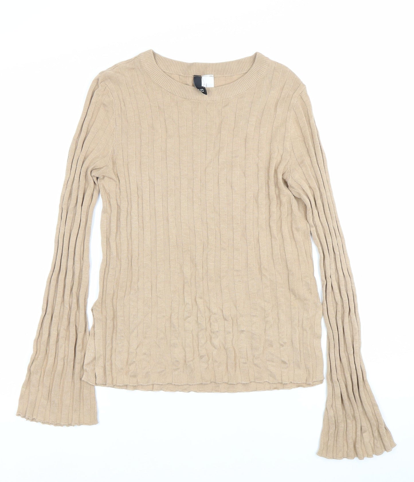 Womens UK Size 12 H&M Beige Basic Blouse