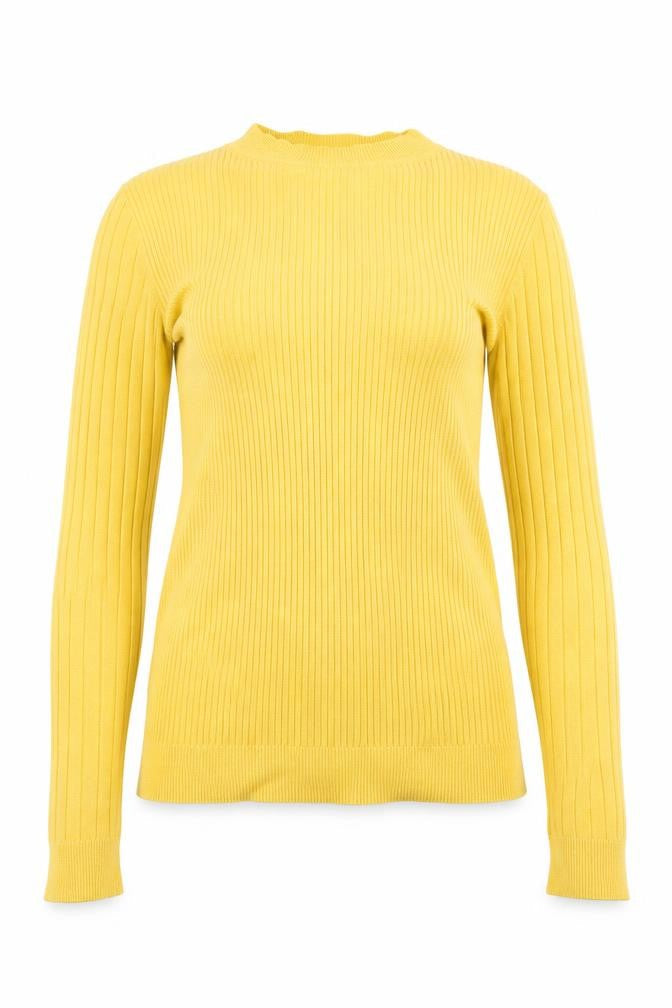 Womens UK Size 10 New Look Yellow Pullover Jumper