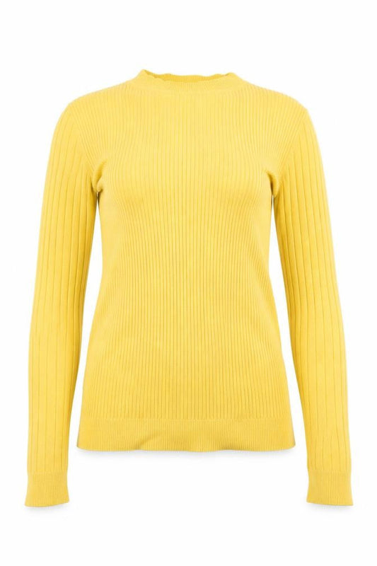 Womens UK Size 10 New Look Yellow Pullover Jumper