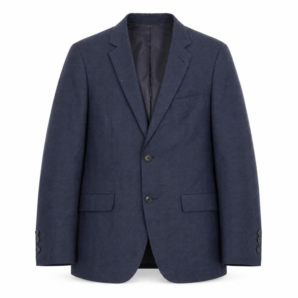 Mens UK Size 38 Jeff Banks Regular Blue Suit Jacket