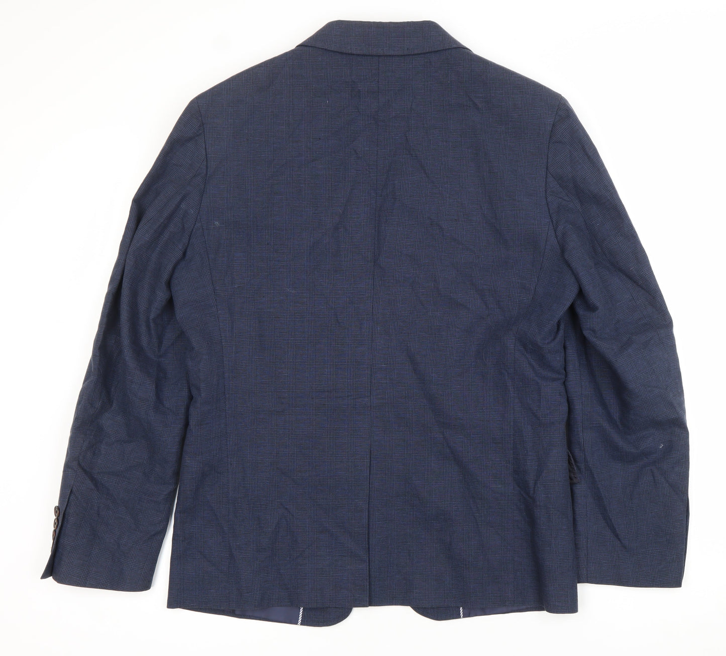 Mens UK Size 38 Jeff Banks Regular Blue Suit Jacket
