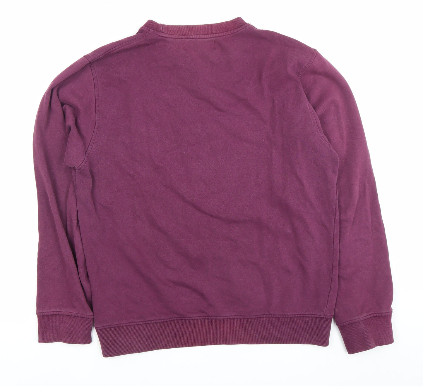 Kappa Womens Purple Small Crew Neck Pullover Sweatshirt Cotton