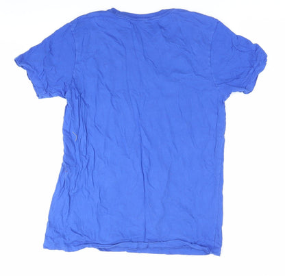 Star Wars Mandalorian Blue Graphic Men's M T-Shirt