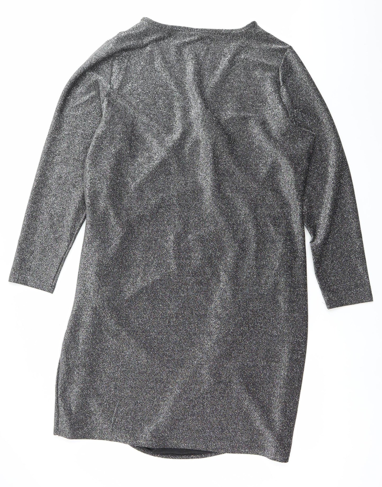 Vero Moda Women Silver Plus Size 24-26 Bodycon Dress Party Knee Length