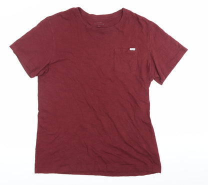 Peter Werth Men’s Red XL Crew Neck Cotton T-Shirt with Pocket