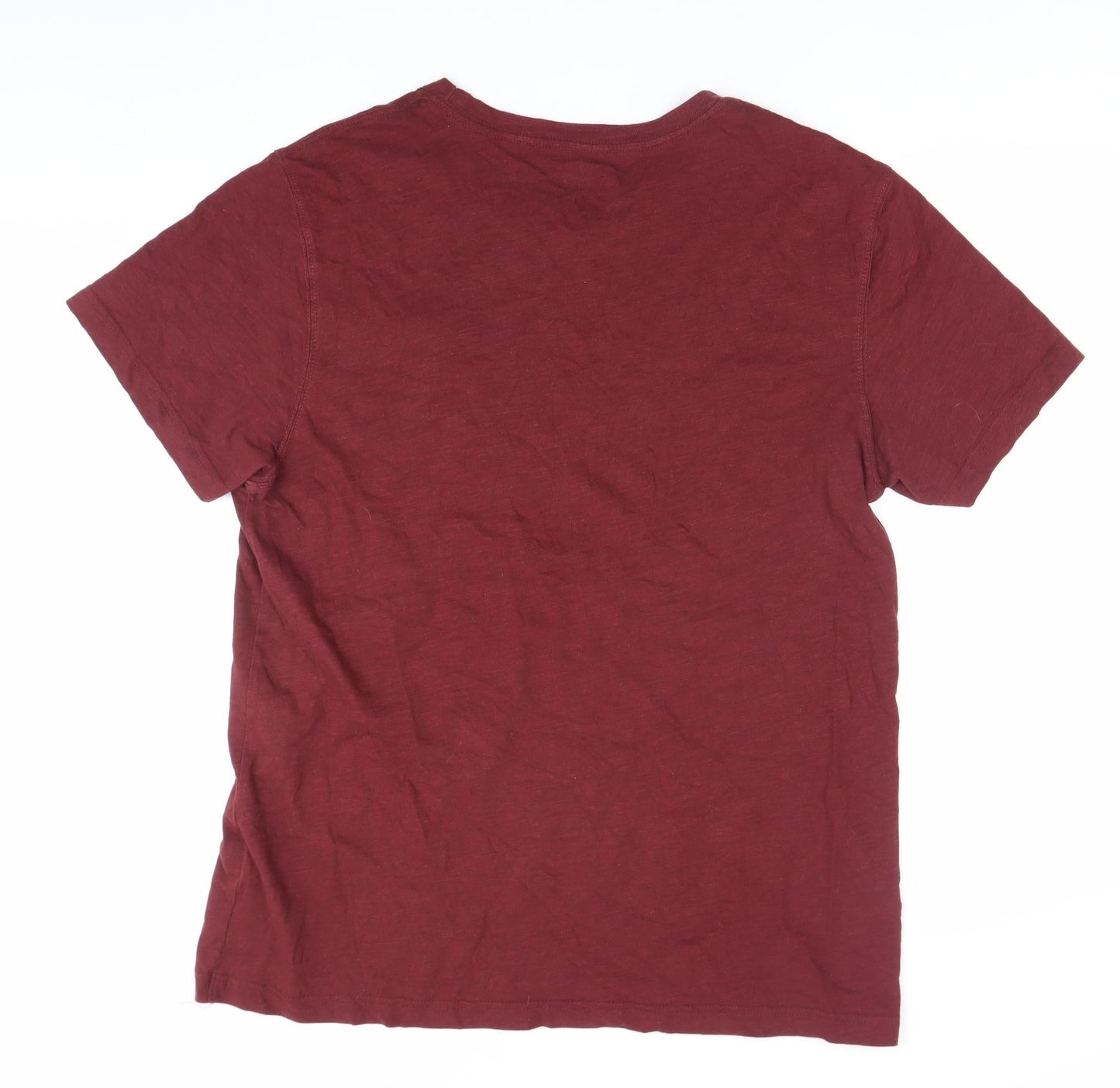 Peter Werth Men’s Red XL Crew Neck Cotton T-Shirt with Pocket