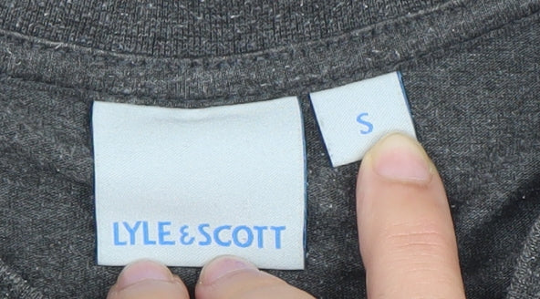 Lyle & Scott Mens Grey Sportswear Logo T-Shirt Size S