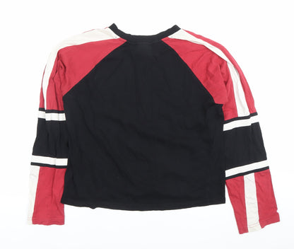 Ragged Jeans Womens XS Colourblock Long Sleeve Cotton T-Shirt