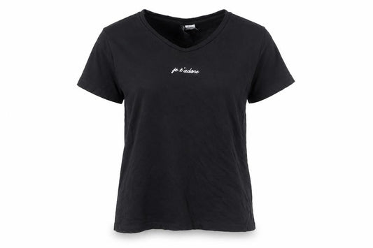 Womens UK Size XS H&M Black Basic T-Shirt