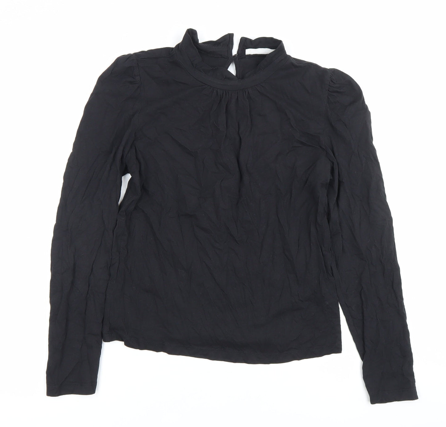 Womens UK Size M MNG Black Basic Blouse