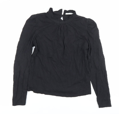 Womens UK Size M MNG Black Basic Blouse