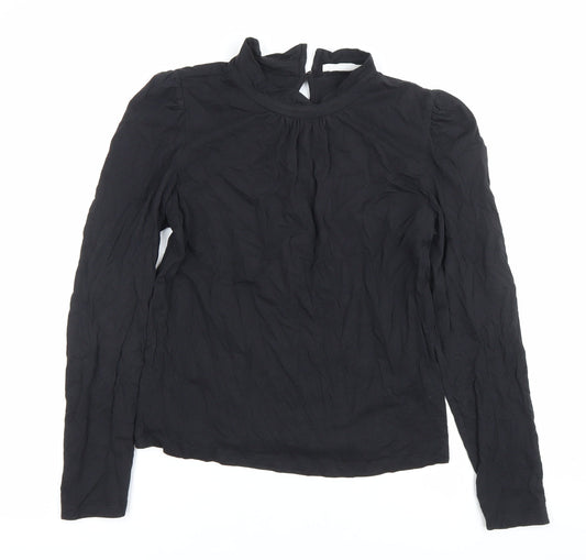 Womens UK Size M MNG Black Basic Blouse