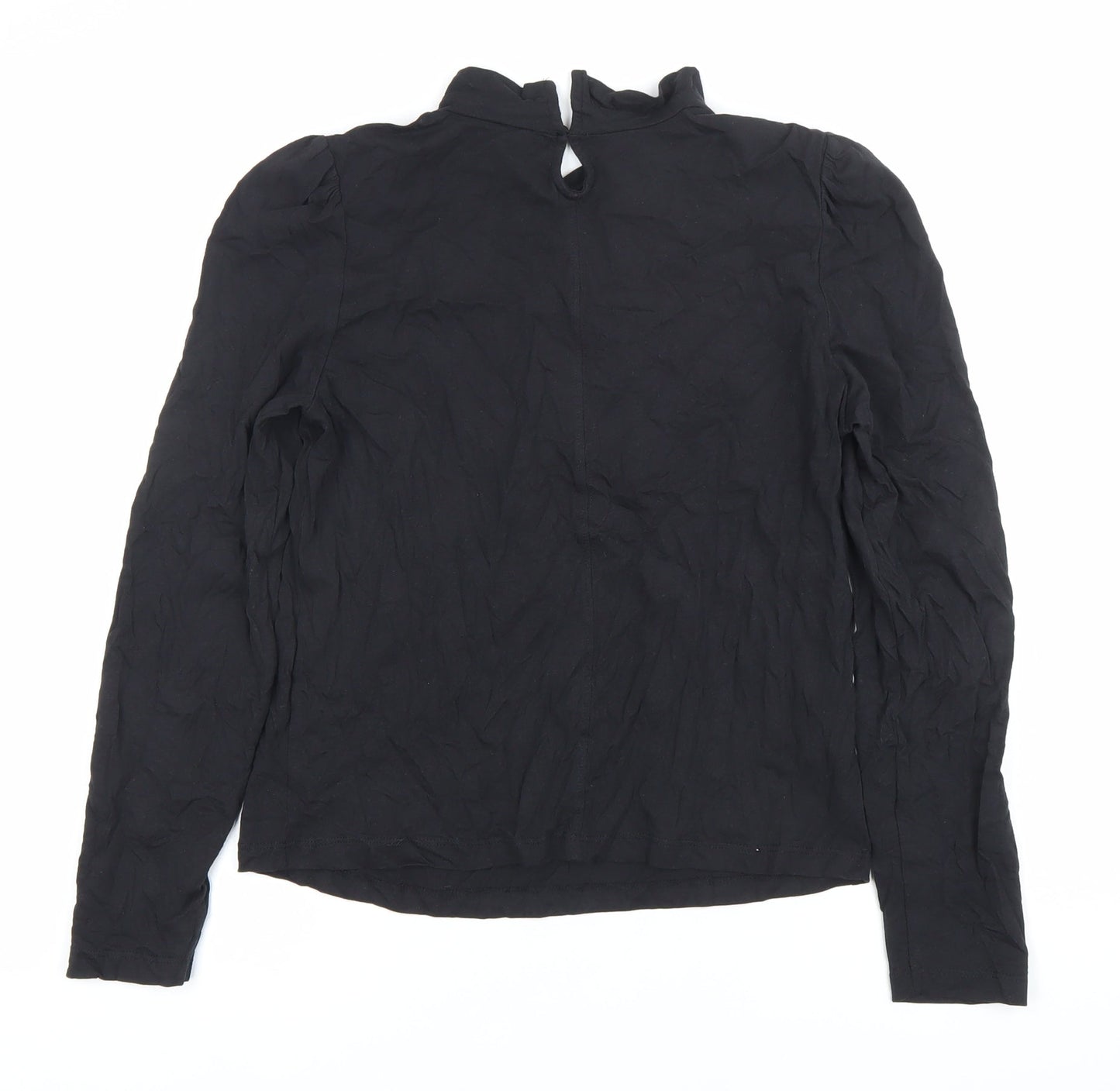 Womens UK Size M MNG Black Basic Blouse