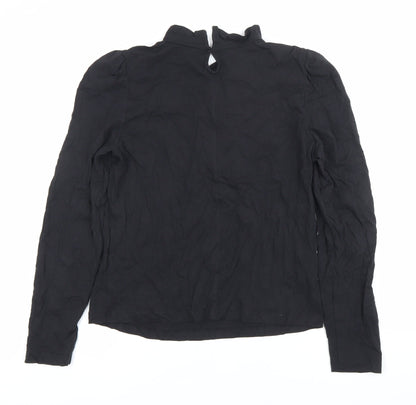 Womens UK Size M MNG Black Basic Blouse