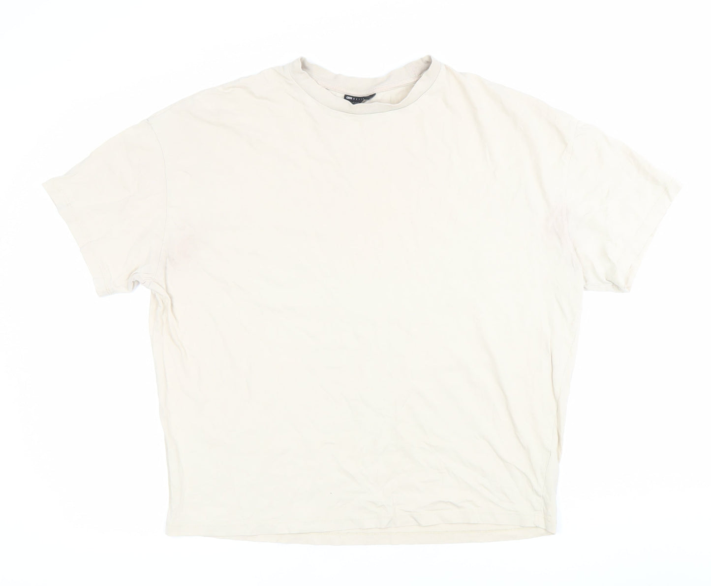 Mens UK Size S ASOS Design Beige  T-Shirt
