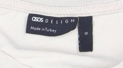 Mens UK Size S ASOS Design Beige  T-Shirt
