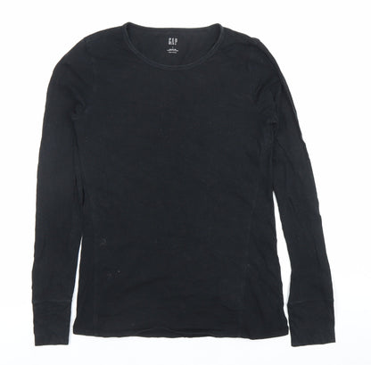 Womens UK Size S Gap Black Basic T-Shirt