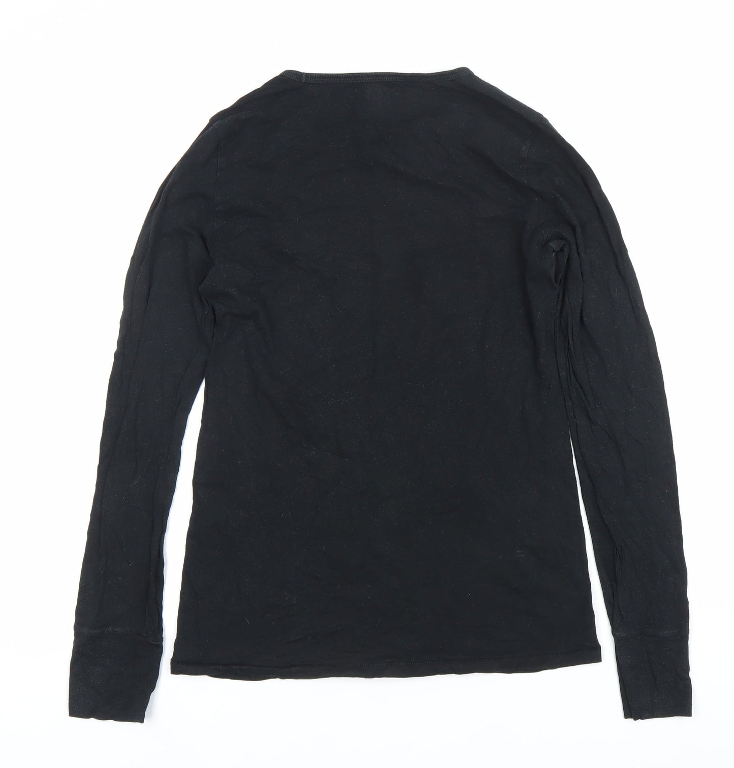 Womens UK Size S Gap Black Basic T-Shirt
