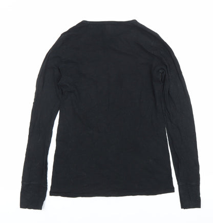 Womens UK Size S Gap Black Basic T-Shirt
