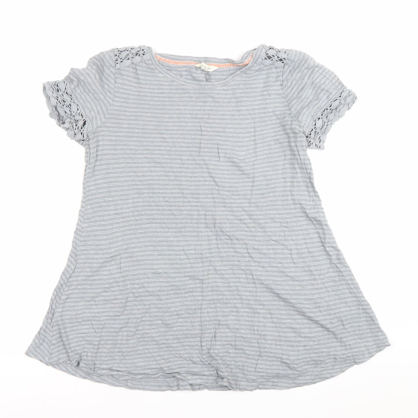 Womens UK Size 8 White Stuff Grey Basic T-Shirt