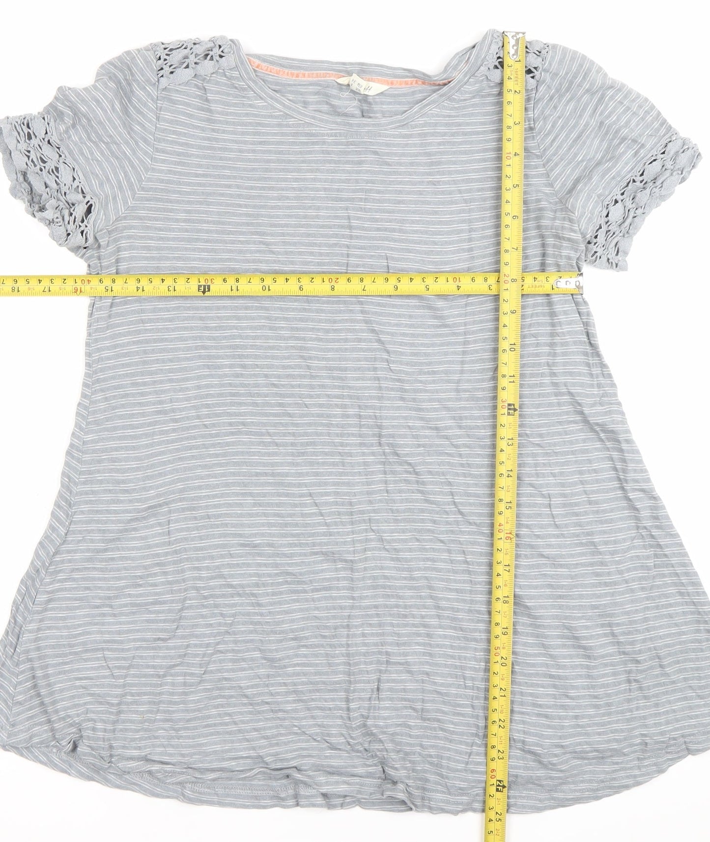 Womens UK Size 8 White Stuff Grey Basic T-Shirt