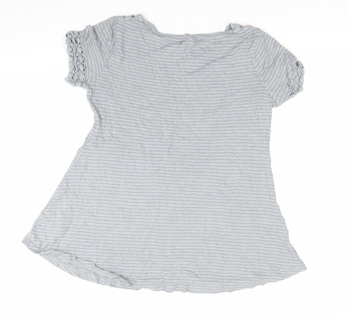 Womens UK Size 8 White Stuff Grey Basic T-Shirt
