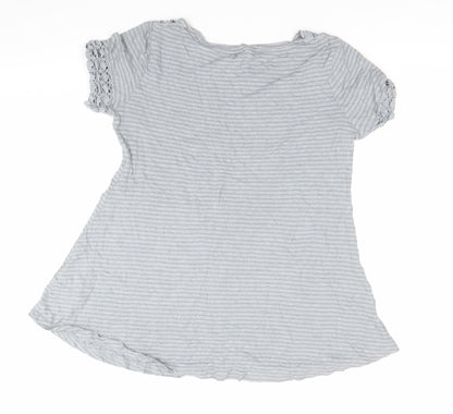 Womens UK Size 8 White Stuff Grey Basic T-Shirt