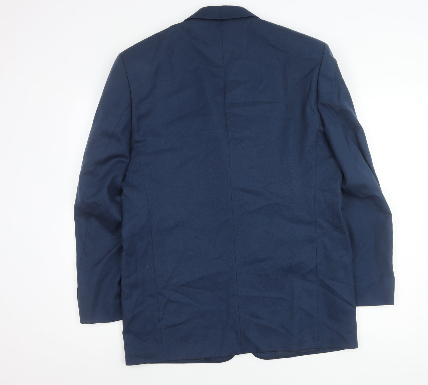 Berkertex Men’s Blue Wool Blazer Jacket 40 Chest Notch Lapel