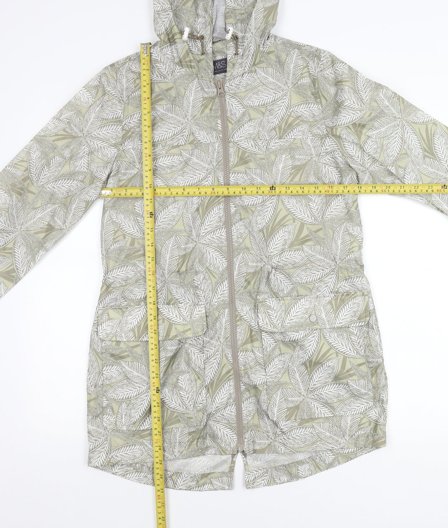 Womens UK Size S Marks and Spencer Multicoloured Rain Coat