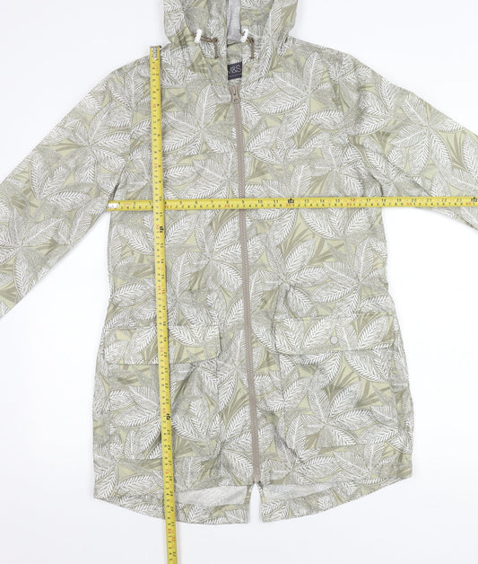 Womens UK Size S Marks and Spencer Multicoloured Rain Coat