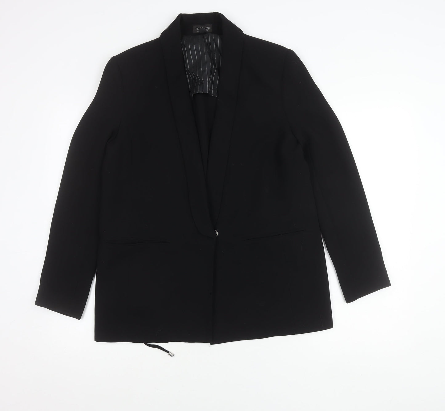 Womens UK Size 12 Topshop Regular Black Blazer