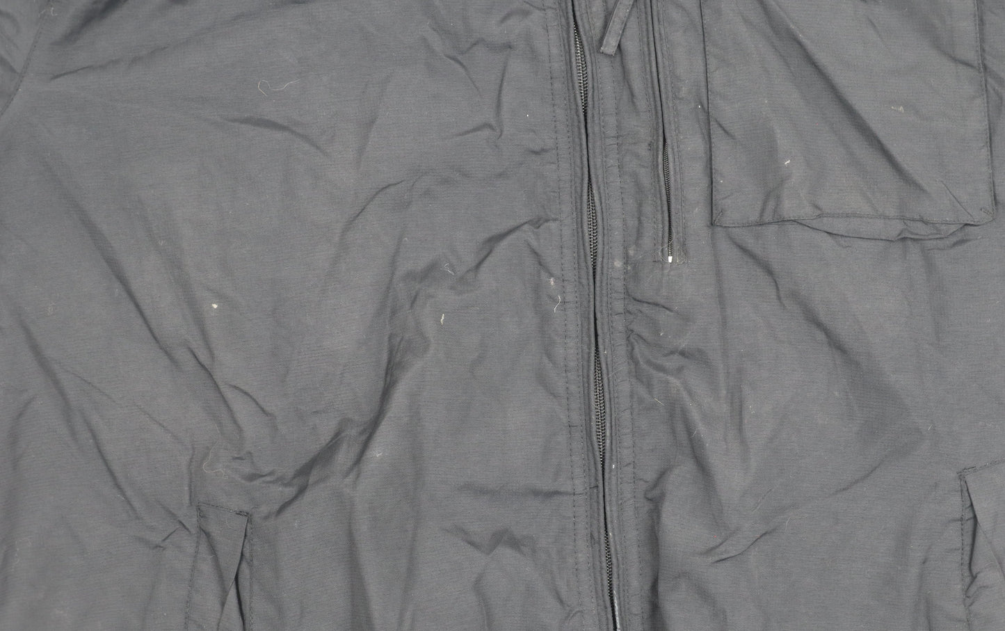 Mens UK Size XL Easy Black Windbreaker Coat