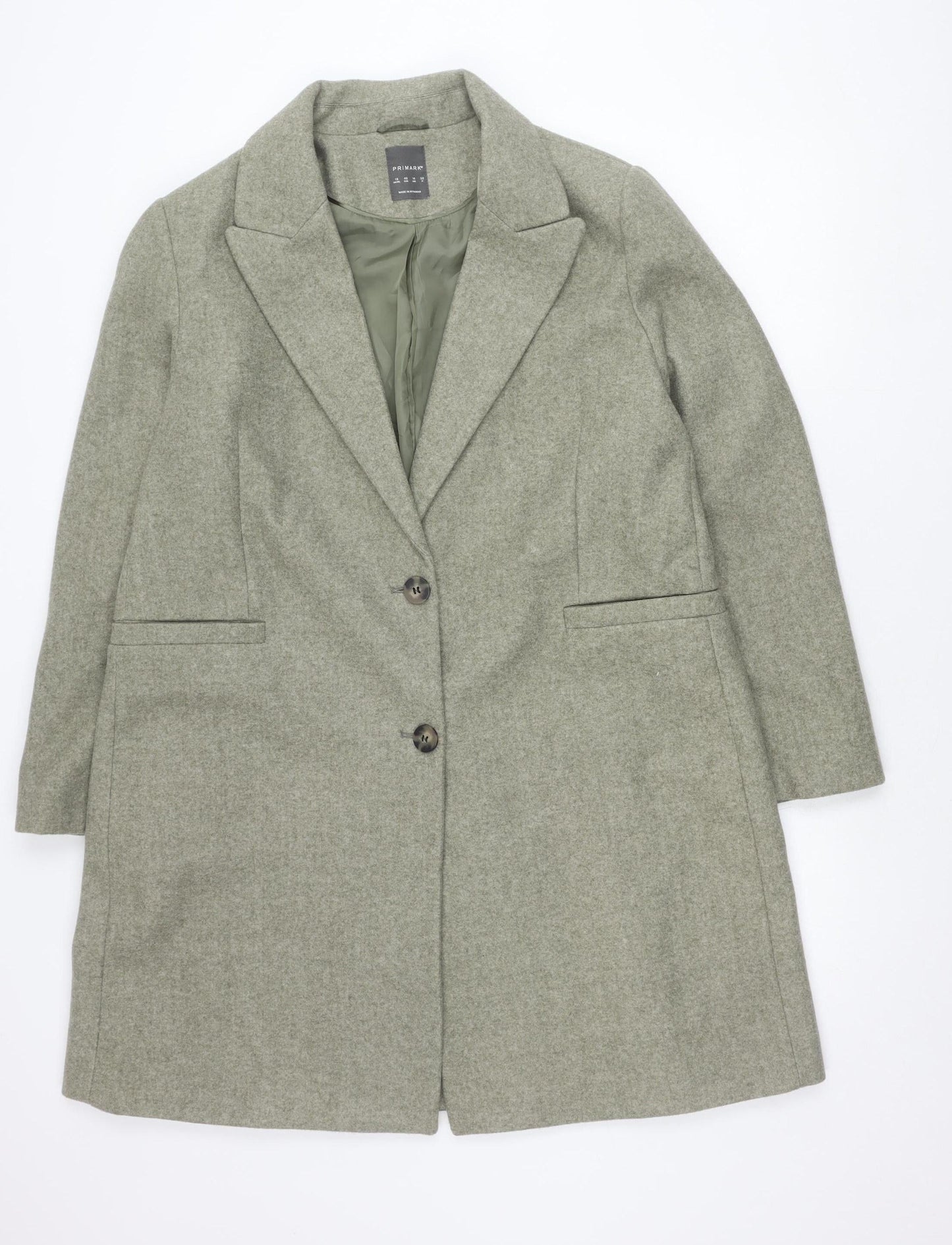 Primark Women’s Grey Blazer UK 18 Regular Fit Mid-Length