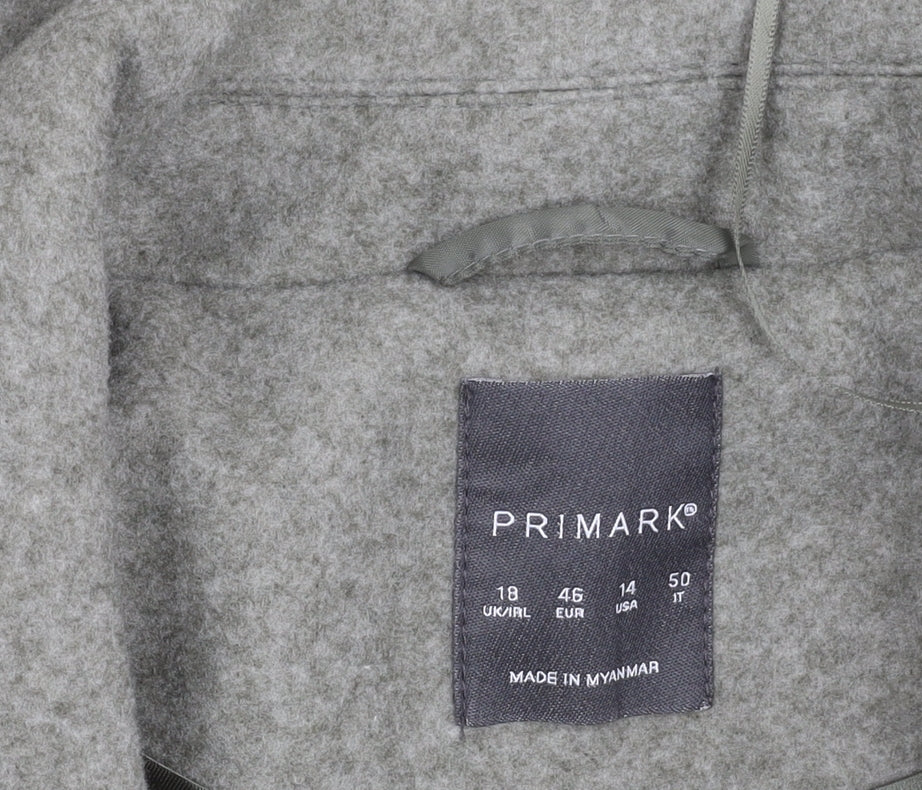 Primark Women’s Grey Blazer UK 18 Regular Fit Mid-Length