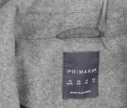 Primark Women’s Grey Blazer UK 18 Regular Fit Mid-Length