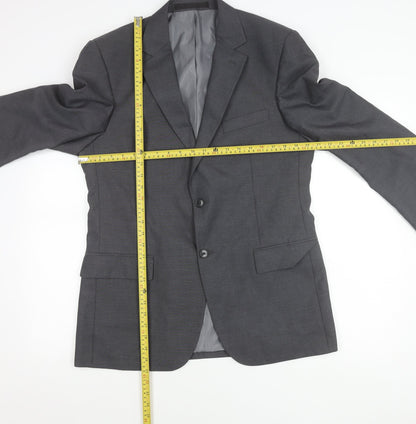 Marks and Spencer Men's Grey 40 Chest Blazer Jacket Medium