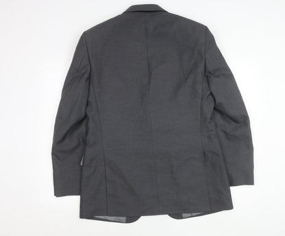 Marks and Spencer Men's Grey 40 Chest Blazer Jacket Medium