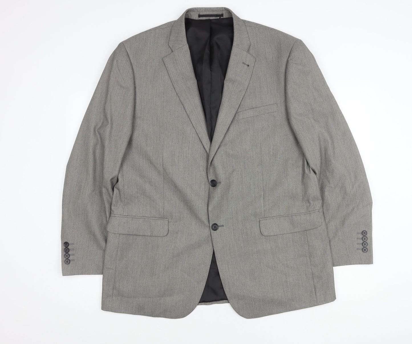 Greenwoods Mens Grey 44 Blazer Jacket Regular Fit Formal