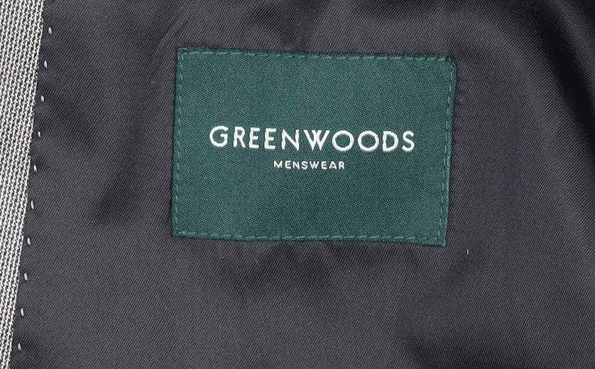 Greenwoods Mens Grey 44 Blazer Jacket Regular Fit Formal