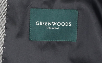 Greenwoods Mens Grey 44 Blazer Jacket Regular Fit Formal