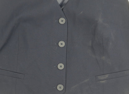 Marks and Spencer Women Blue Size 18 Waistcoat Business Formal