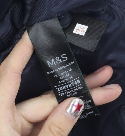 Marks and Spencer Women Blue Size 18 Waistcoat Business Formal