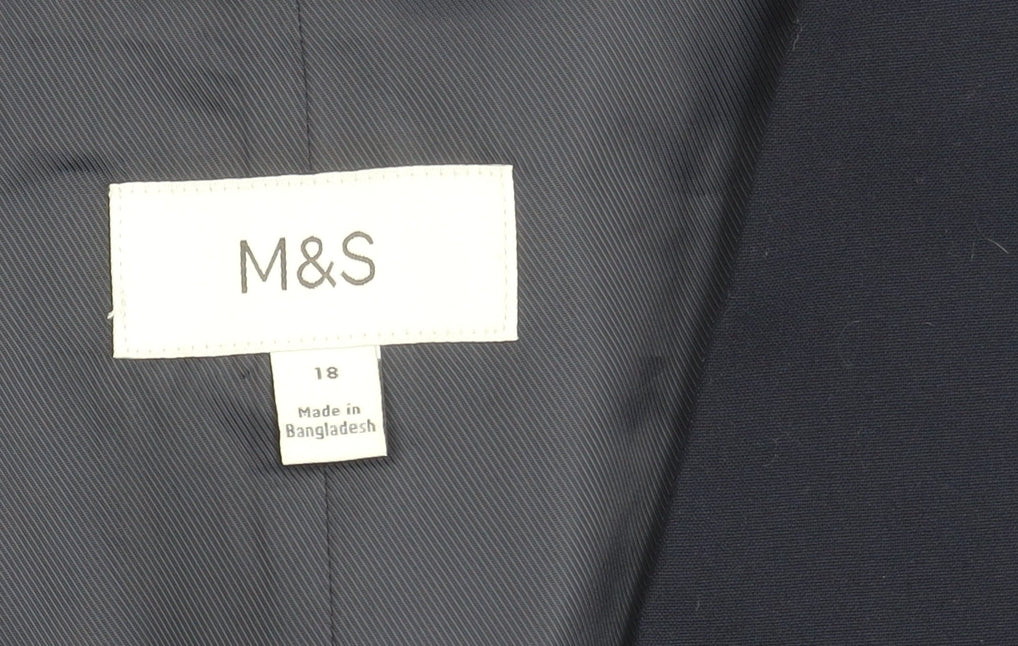 Marks and Spencer Women Blue Size 18 Waistcoat Business Formal
