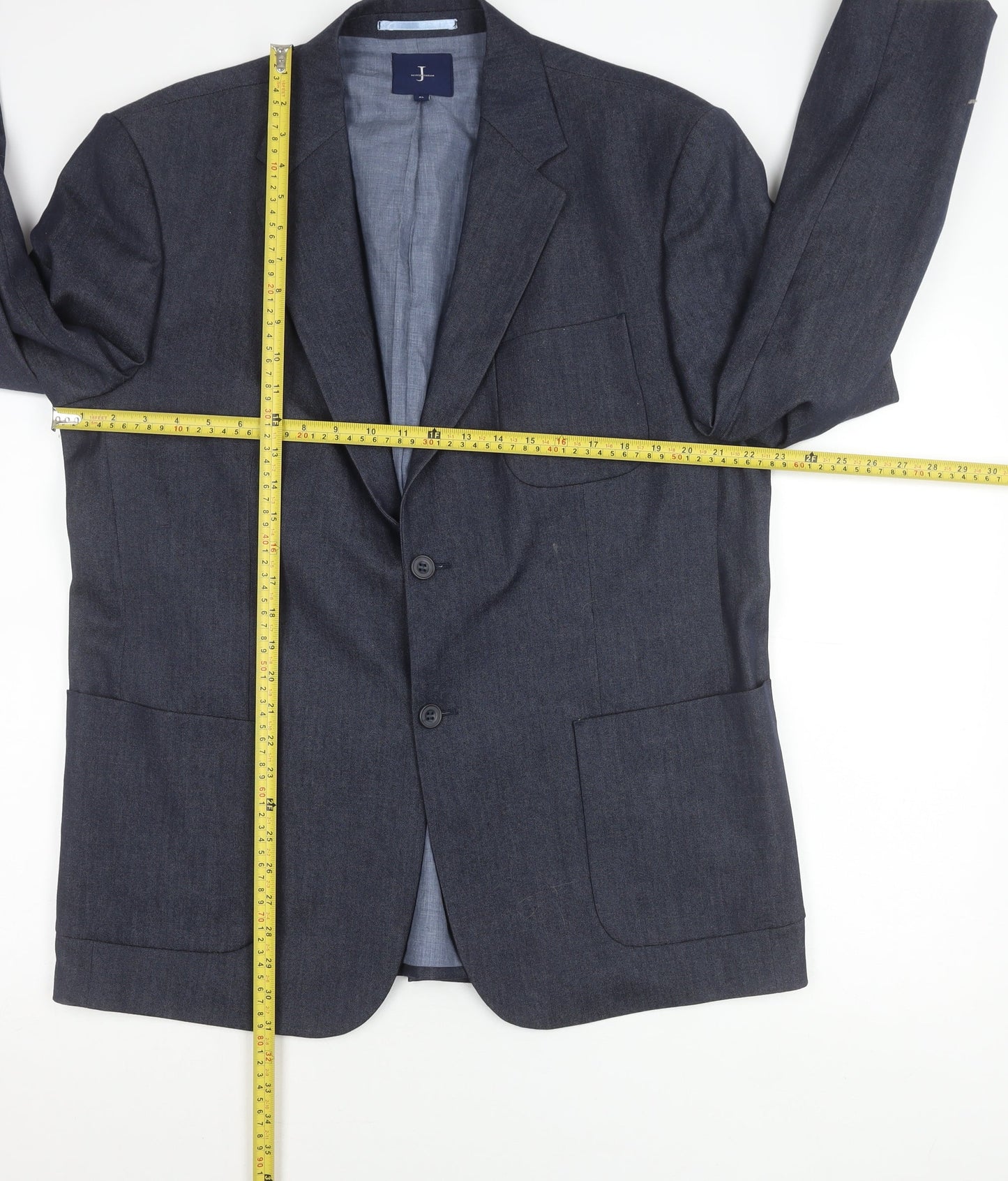 Jasper Conran Men's Blue XL Blazer Jacket Notch Lapel Formal