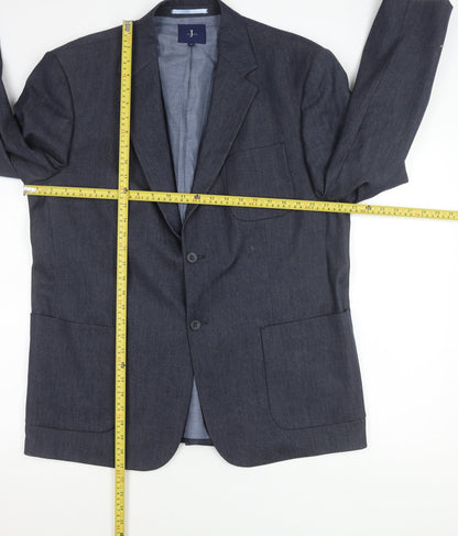 Jasper Conran Men's Blue XL Blazer Jacket Notch Lapel Formal