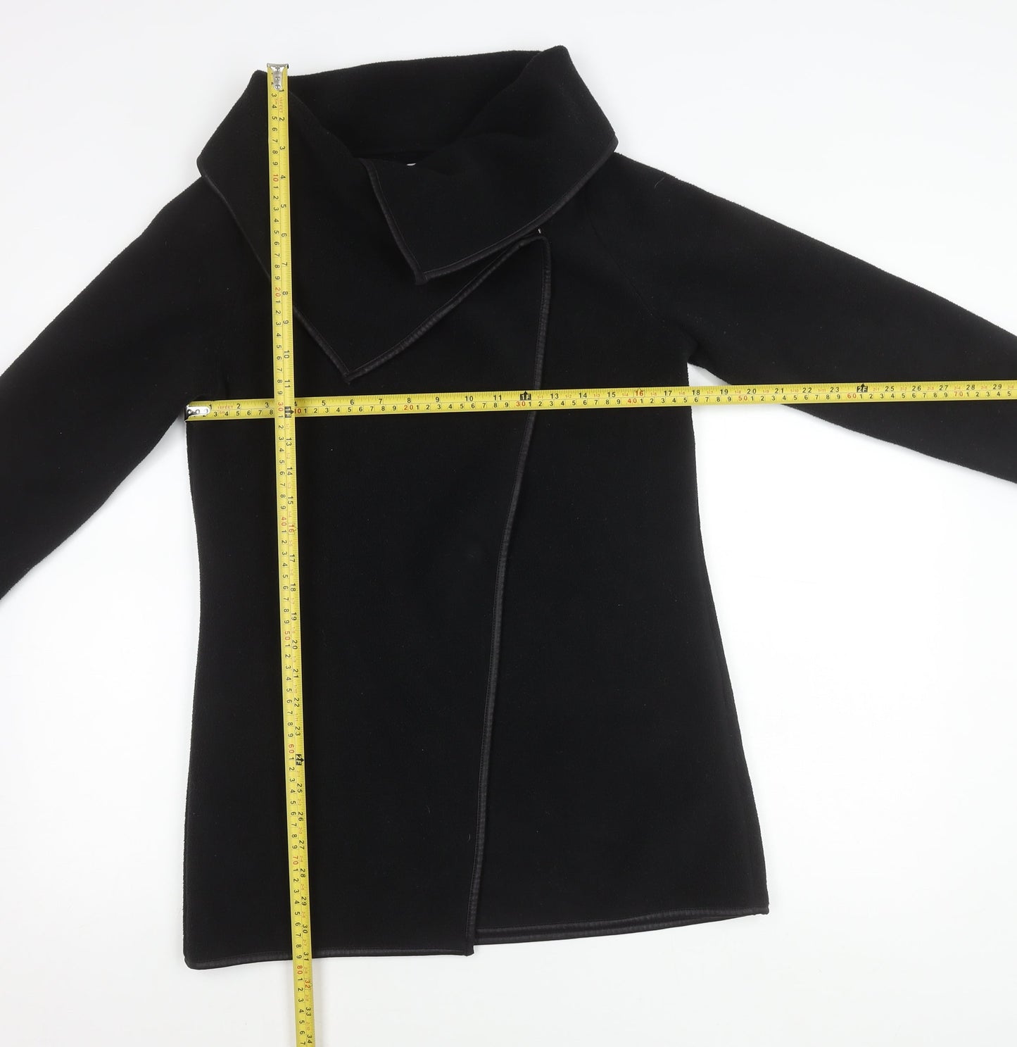 Womens UK Size S Barrage Black Overcoat