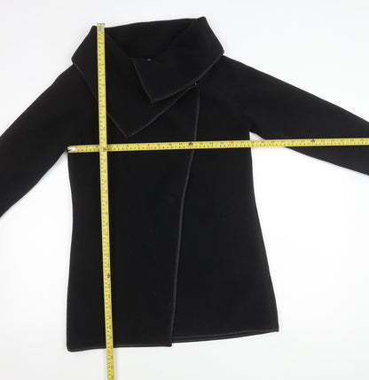 Womens UK Size S Barrage Black Overcoat