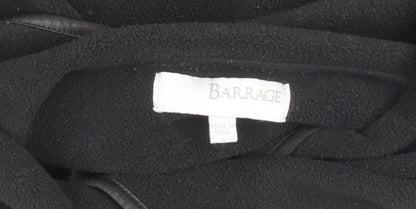 Womens UK Size S Barrage Black Overcoat
