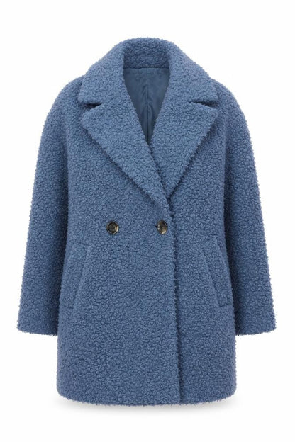 Womens UK Size 6 Primark Blue Overcoat