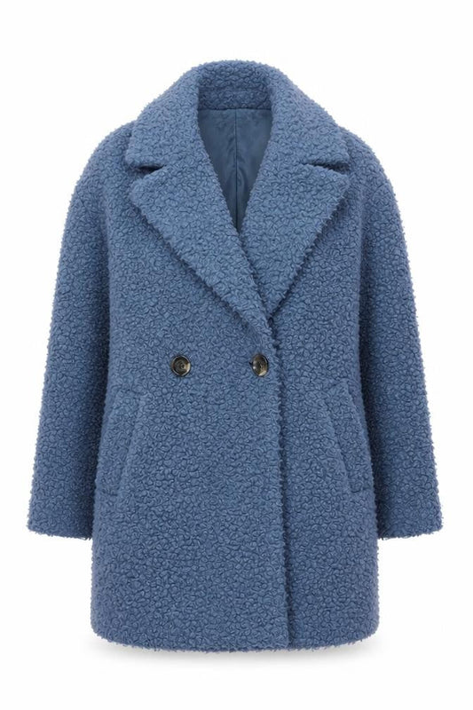 Womens UK Size 6 Primark Blue Overcoat